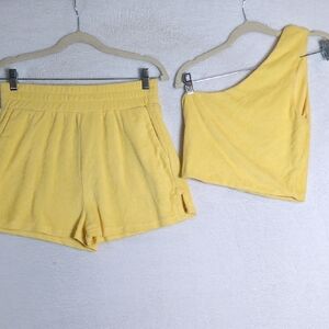 The Vintage Shop Junior's Yellow‎ Lounge Summer Beach Set Size L